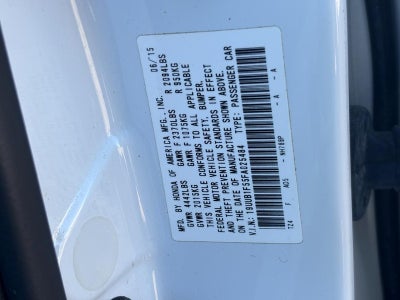 2015 Acura TLX 4dr Sdn FWD Tech