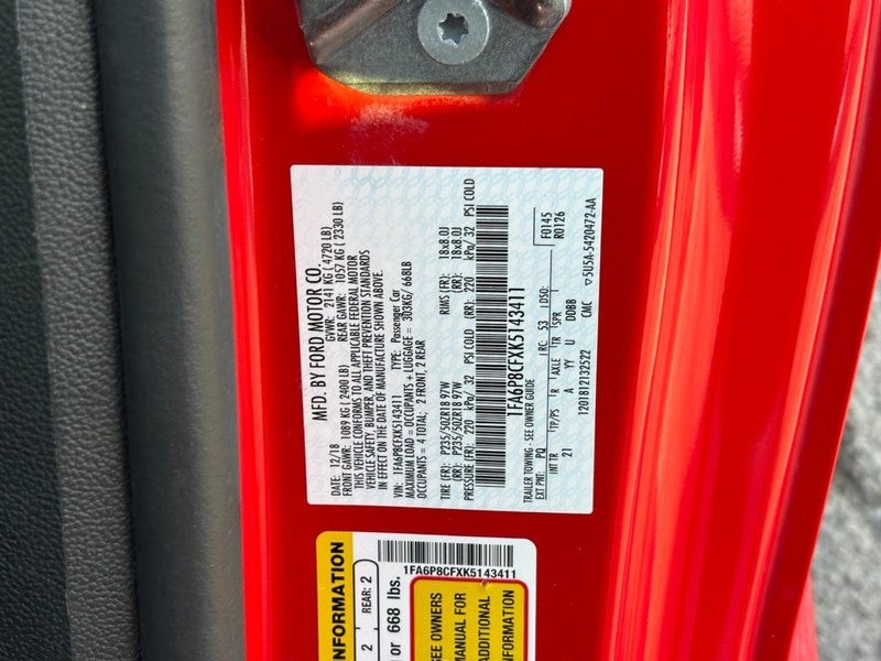 2019 Ford Mustang GT Fastback