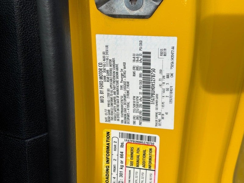 2017 Ford Mustang EcoBoost Premium Convertible