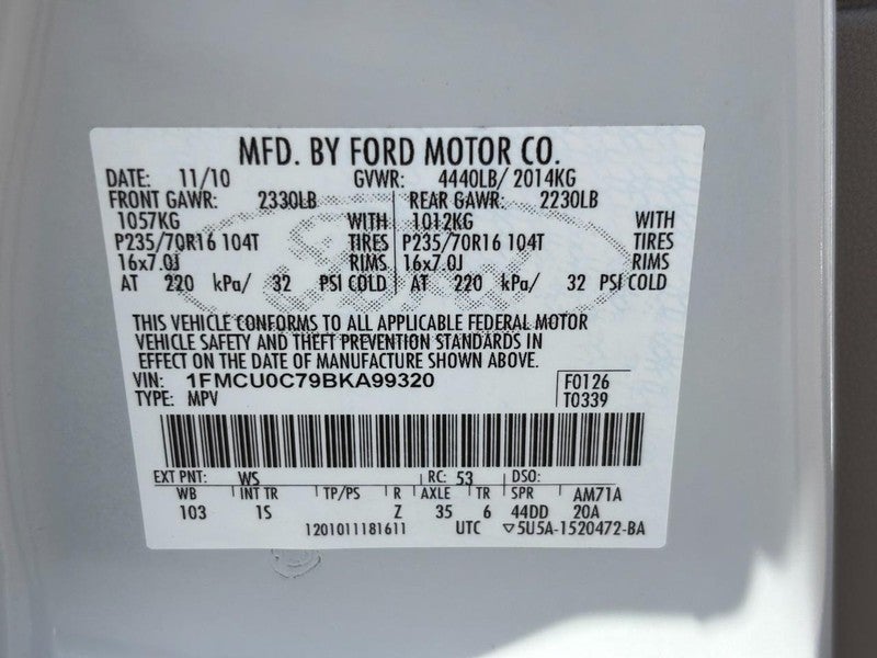 2011 Ford Escape FWD 4dr XLS