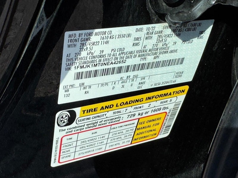 2022 Ford Expedition Max Platinum 4x4