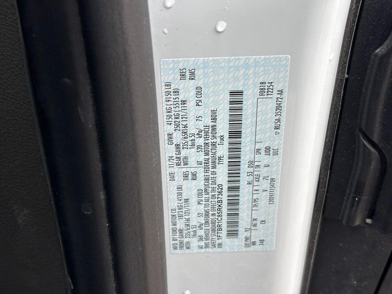 2024 Ford Transit Cargo Van T-250 148" Med Rf 9070 GVWR RWD