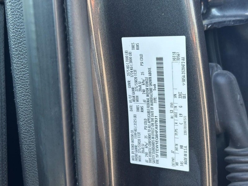 2017 Ford F-150 Lariat 4WD SuperCrew 5.5' Box