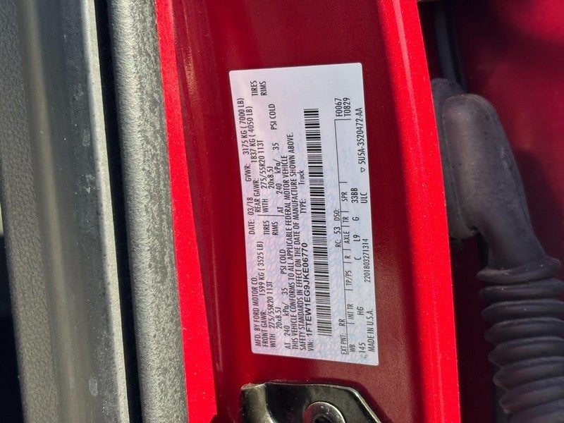 2018 Ford F-150 LARIAT 4WD SuperCrew 5.5' Box