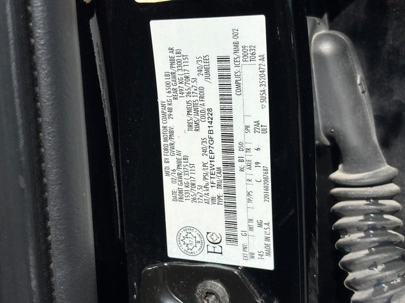 2016 Ford F-150 4WD SuperCrew 145" XLT