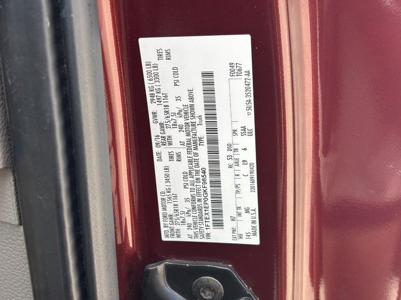 2016 Ford F-150 4WD SuperCab 145" XLT