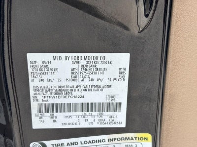 2014 Ford F-150 4WD SuperCrew 145" Lariat