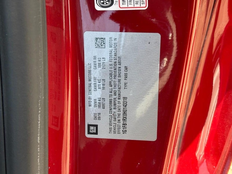 2017 Chevrolet Camaro 2dr Cpe 1LT