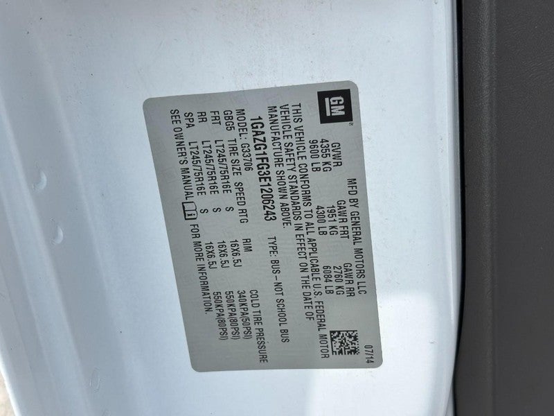 2014 Chevrolet Express Passenger RWD 3500 155" LT w/1LT
