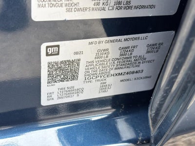 2021 Chevrolet Silverado 1500 4WD Crew Cab 147" Custom Trail Boss