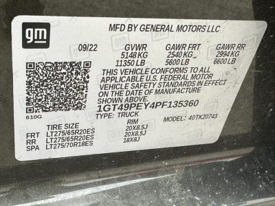 2023 GMC Sierra 2500HD 4WD Crew Cab 159" AT4