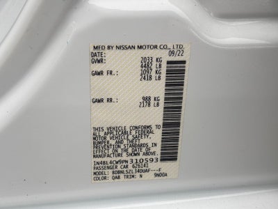 2023 Nissan Altima 2.5 SR AWD Sedan