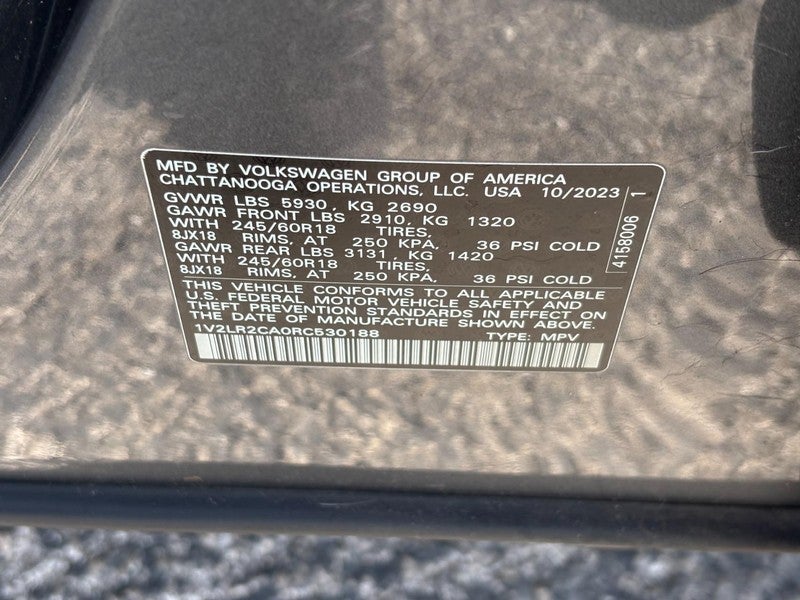 2024 Volkswagen Atlas 2.0T SE 4MOTION