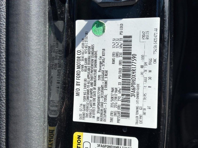 2017 Ford Fusion SE FWD