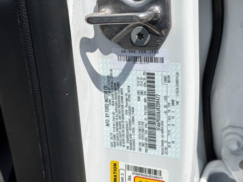 2018 Ford Fusion Hybrid S FWD
