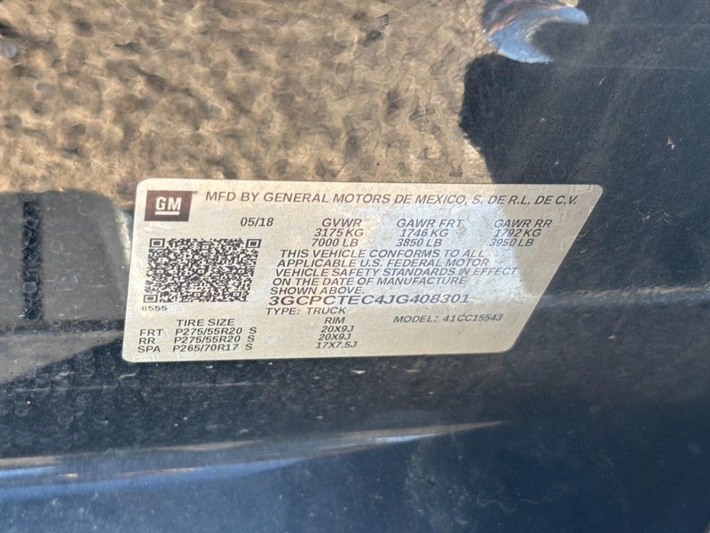 2018 Chevrolet Silverado 1500 2WD Crew Cab 143.5" High Country