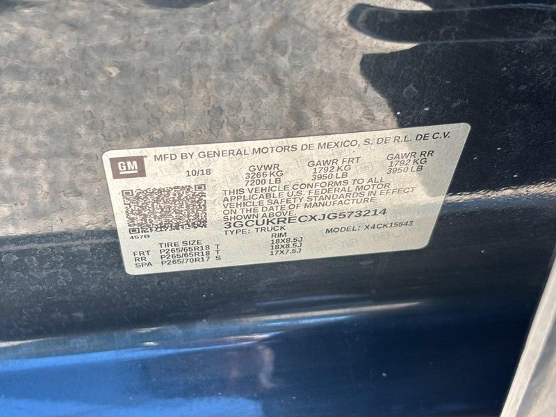 2018 Chevrolet Silverado 1500 4WD Crew Cab 143.5" LT w/2LT