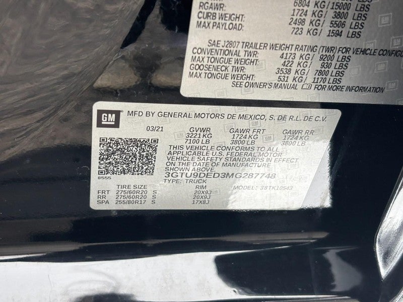 2021 GMC Sierra 1500 4WD Crew Cab 147" SLT