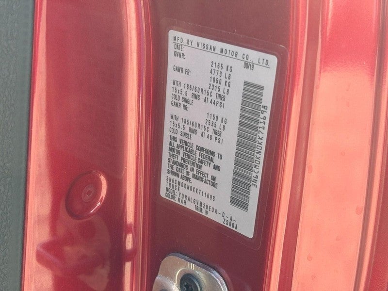 2019 Nissan NV200 Compact Cargo I4 SV