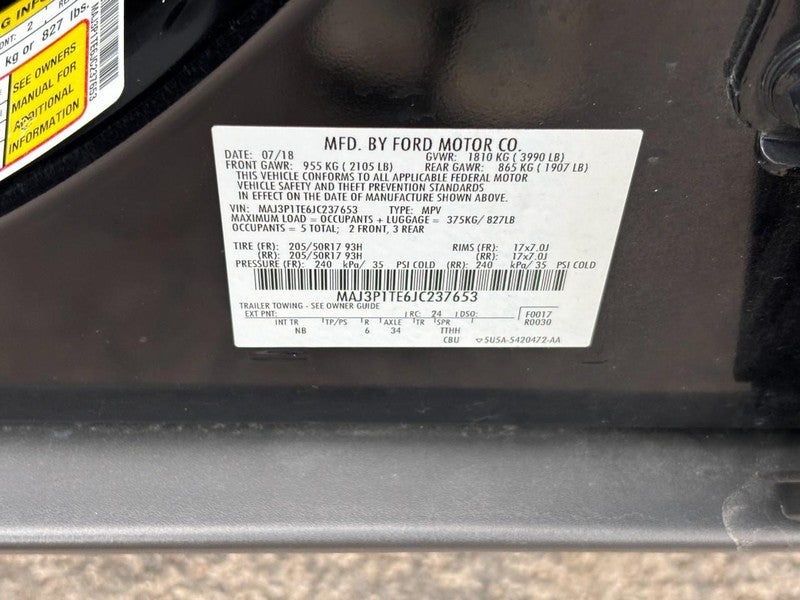 2018 Ford EcoSport SE FWD