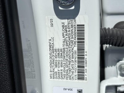 2023 Honda Accord Sedan EX CVT w/o BSI