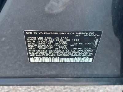 2025 Volkswagen Atlas 2.0T SE w/Technology 4MOTION