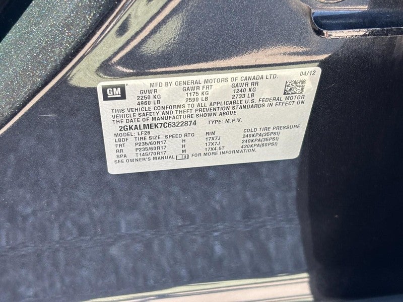 2012 GMC Terrain FWD 4dr SLE-1