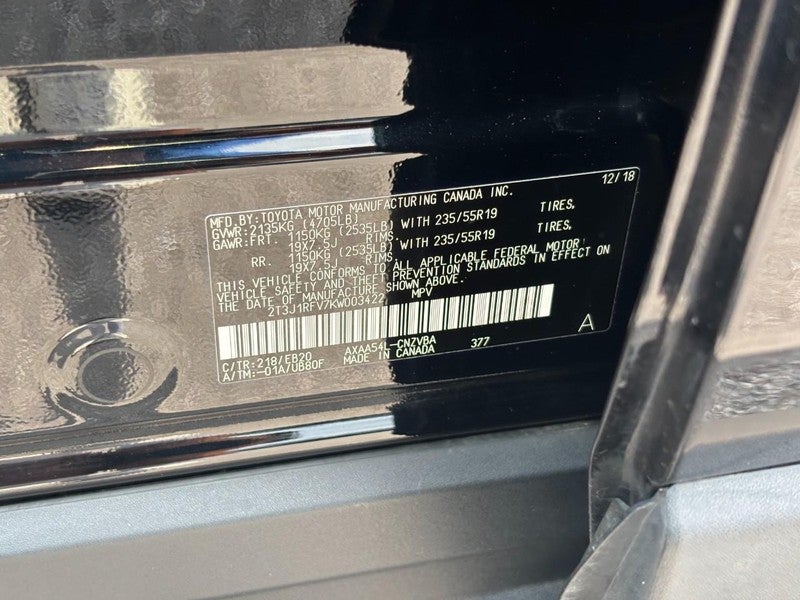 2019 Toyota RAV4 Adventure AWD (Natl)