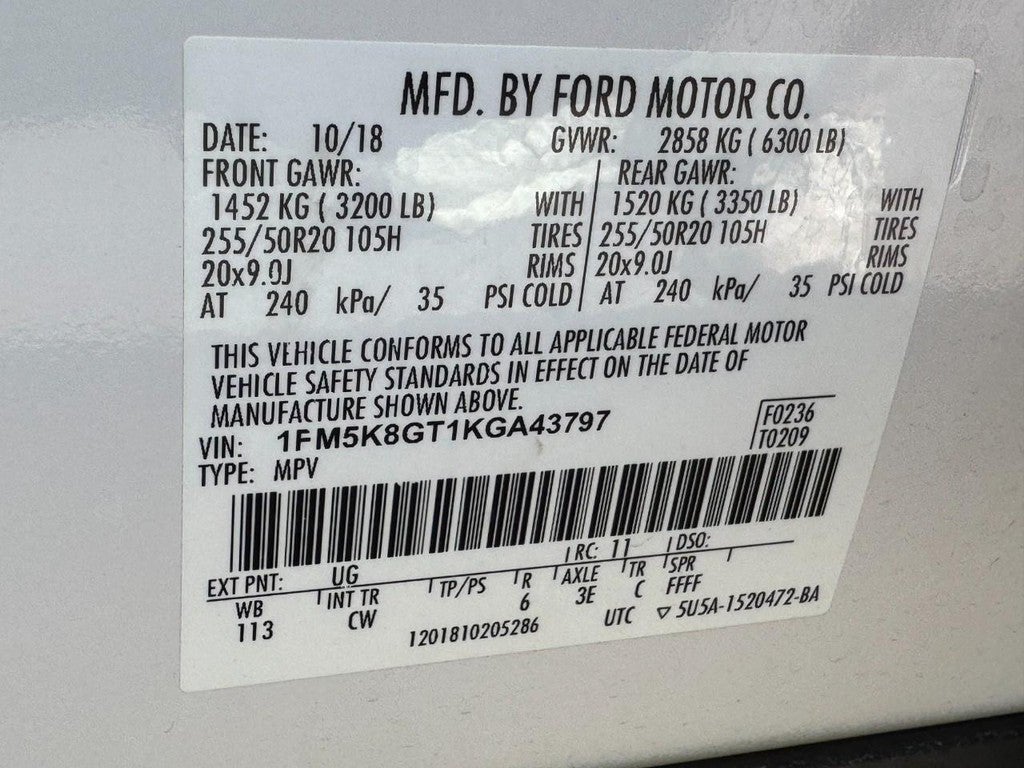 2019 Ford Explorer Sport 4WD