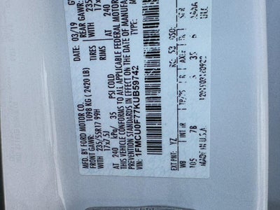 2019 Ford Escape S FWD