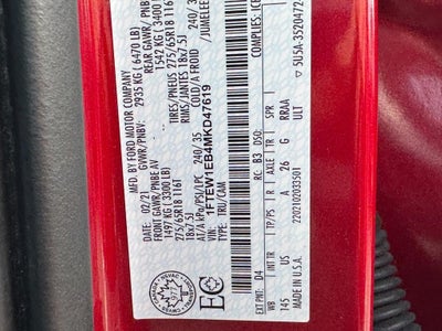 2021 Ford F-150 4WD SuperCrew 5.5' Box