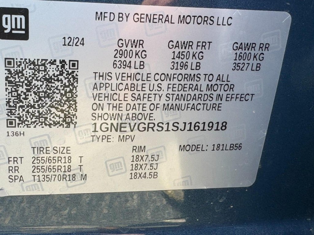 2025 Chevrolet Traverse AWD 4dr LT w/2LT