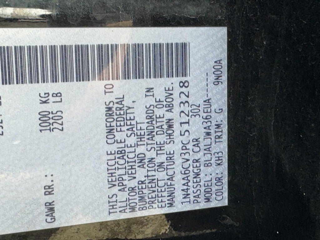 2023 Nissan Maxima SV CVT