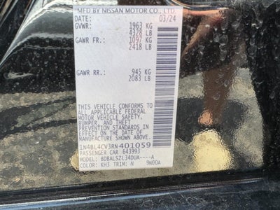 2024 Nissan Altima 2.5 SR Sedan