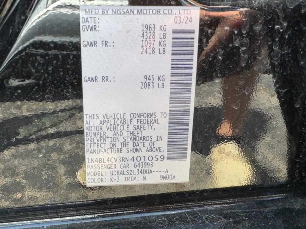 2024 Nissan Altima 2.5 SR Sedan