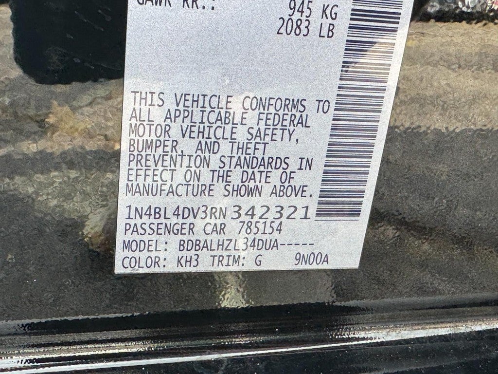 2024 Nissan Altima 2.5 SV Sedan