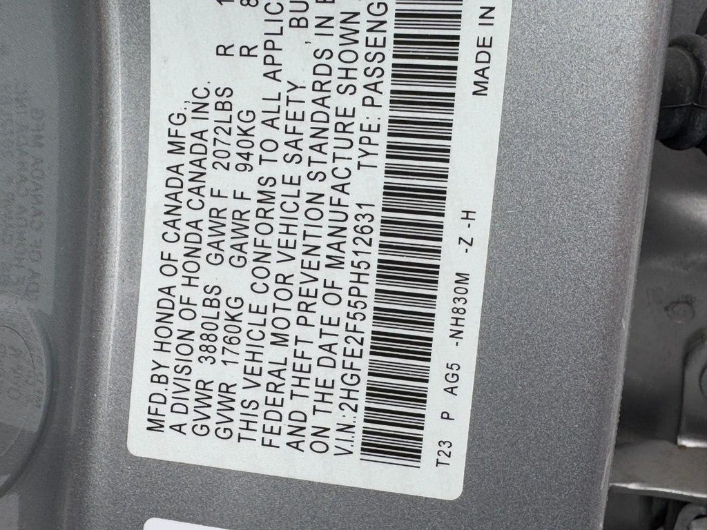 2023 Honda Civic Sedan Sport CVT