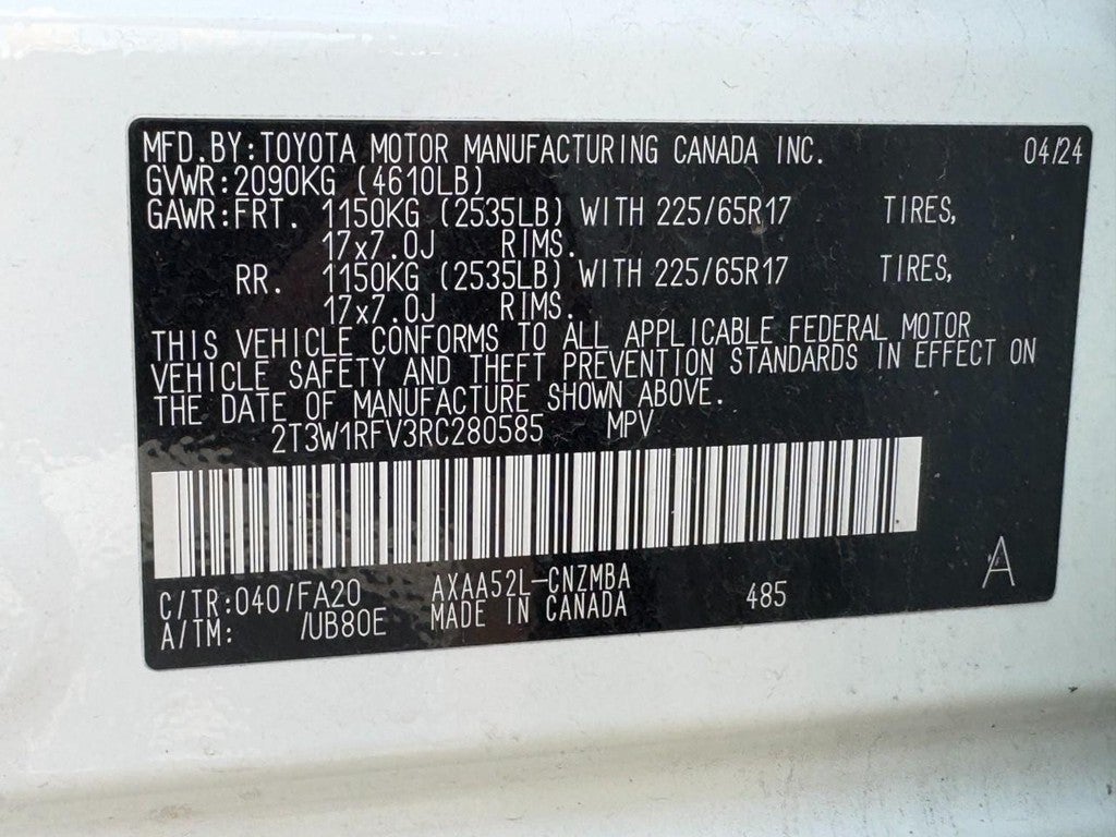 2024 Toyota RAV4 XLE FWD (Natl)