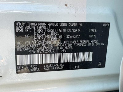 2024 Toyota RAV4 XLE FWD (Natl)