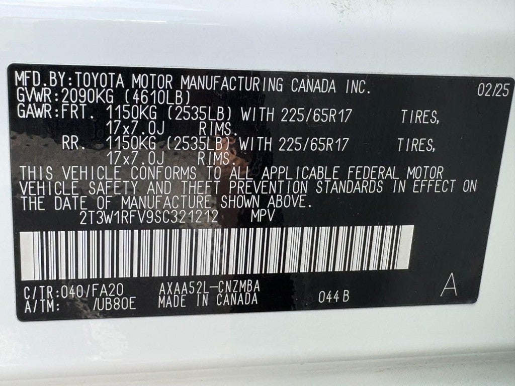 2025 Toyota RAV4 XLE FWD (Natl)
