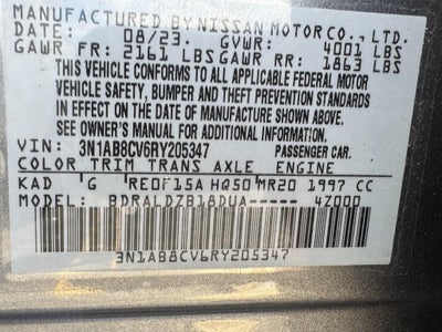 2024 Nissan Sentra SV CVT