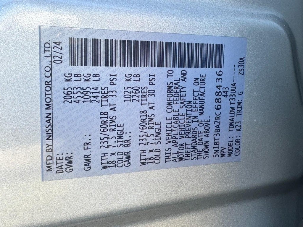 2024 Nissan Rogue FWD SV