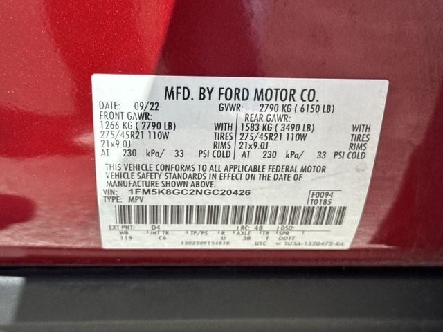 2022 Ford Explorer ST 4WD