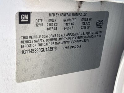 2016 Chevrolet Impala 4dr Sdn LTZ w/2LZ