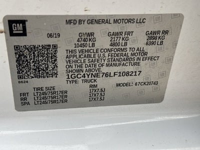 2020 Chevrolet Silverado 2500HD 4WD Crew Cab 159" LT