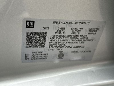 2022 Chevrolet Silverado 2500HD 4WD Double Cab 149" LT