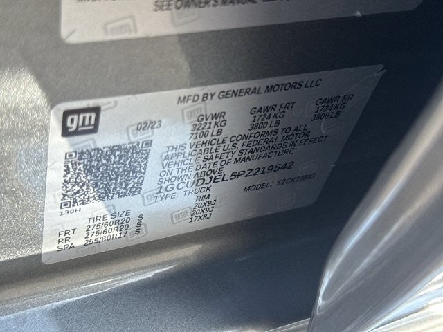 2023 Chevrolet Silverado 1500 4WD Crew Cab 147" High Country