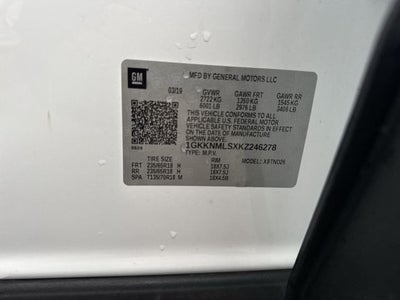 2019 GMC Acadia FWD 4dr SLT w/SLT-1