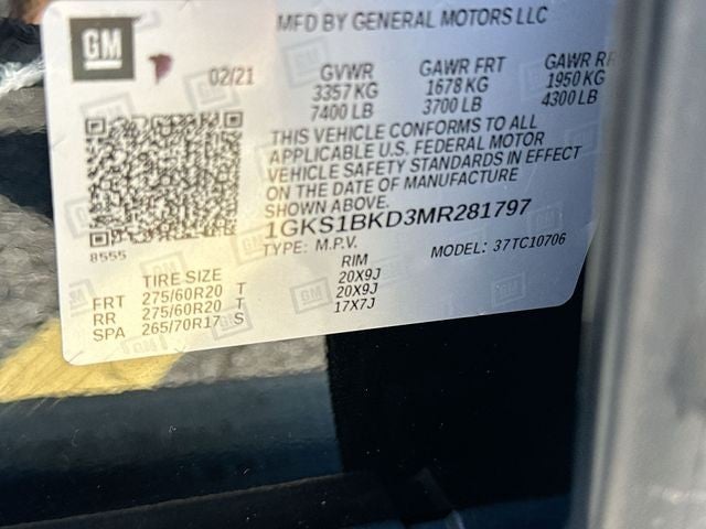 2021 GMC Yukon 2WD 4dr SLT