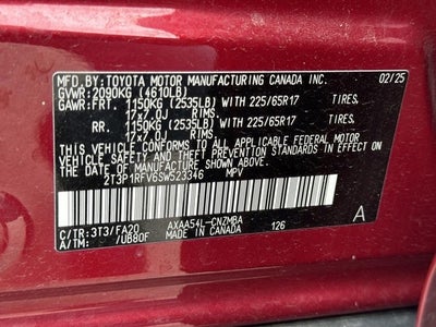 2025 Toyota RAV4 XLE AWD (Natl)